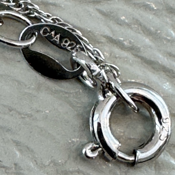 Sterling Silver Open Heart Pendant Necklace - Picture 5 of 5